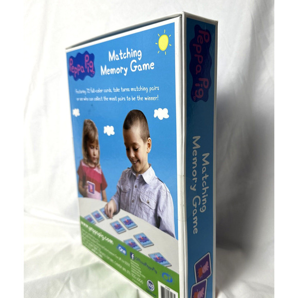 Peppa Pig Matching Memory Game Gift Set 72 Cards Kids Educational Toy NEW NIB - Picture 4 of 5